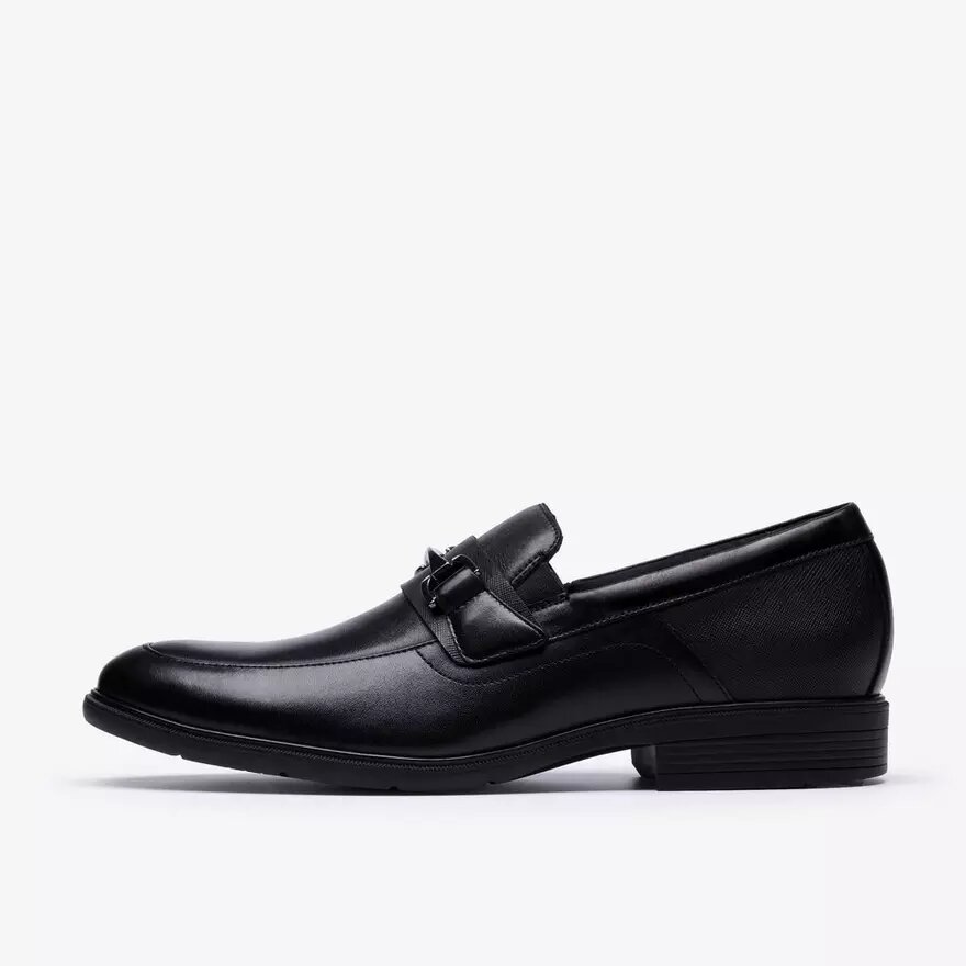 Mens Steadwell Bit Black Leather Loafers Mens Steadwell Bit Black Leather Loafers