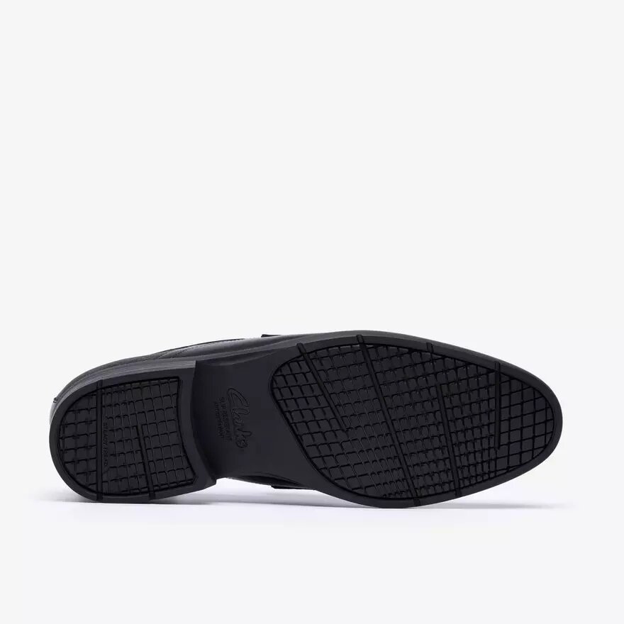 Mens Steadwell Bit Black Leather Loafers Mens Steadwell Bit Black Leather Loafers
