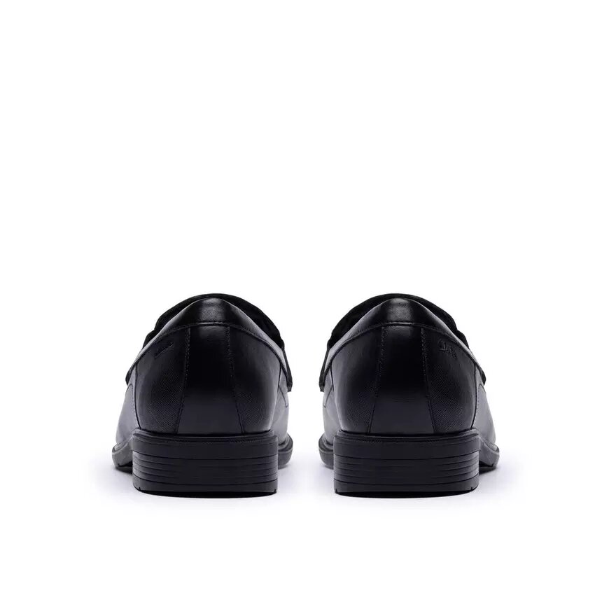 Mens Steadwell Bit Black Leather Loafers Mens Steadwell Bit Black Leather Loafers