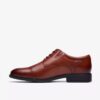 Mens Steadwell Cap Dark Tan Leather Oxfords