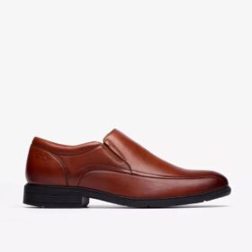 Mens Steadwell Step Dark Tan Leather Loafers Mens Steadwell Step Dark Tan Leather Loafers