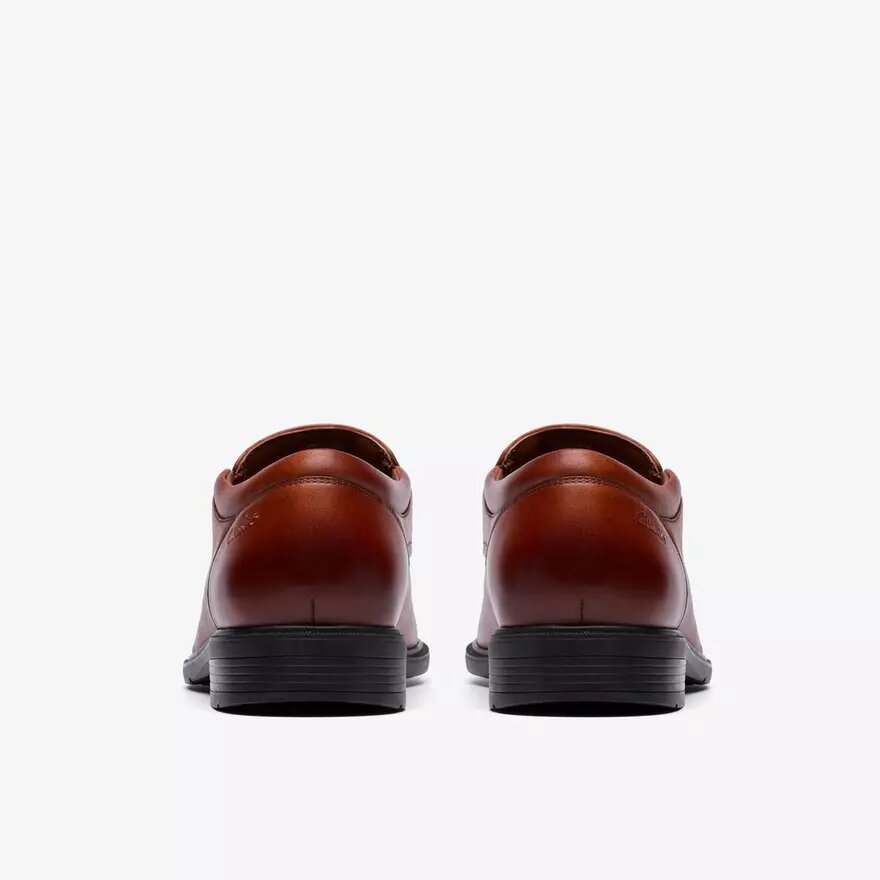 Mens Steadwell Step Dark Tan Leather Loafers Mens Steadwell Step Dark Tan Leather Loafers