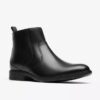 Mens Steadwell Zip Black Leather Dress Boots Mens Steadwell Zip Black Leather Dress Boots