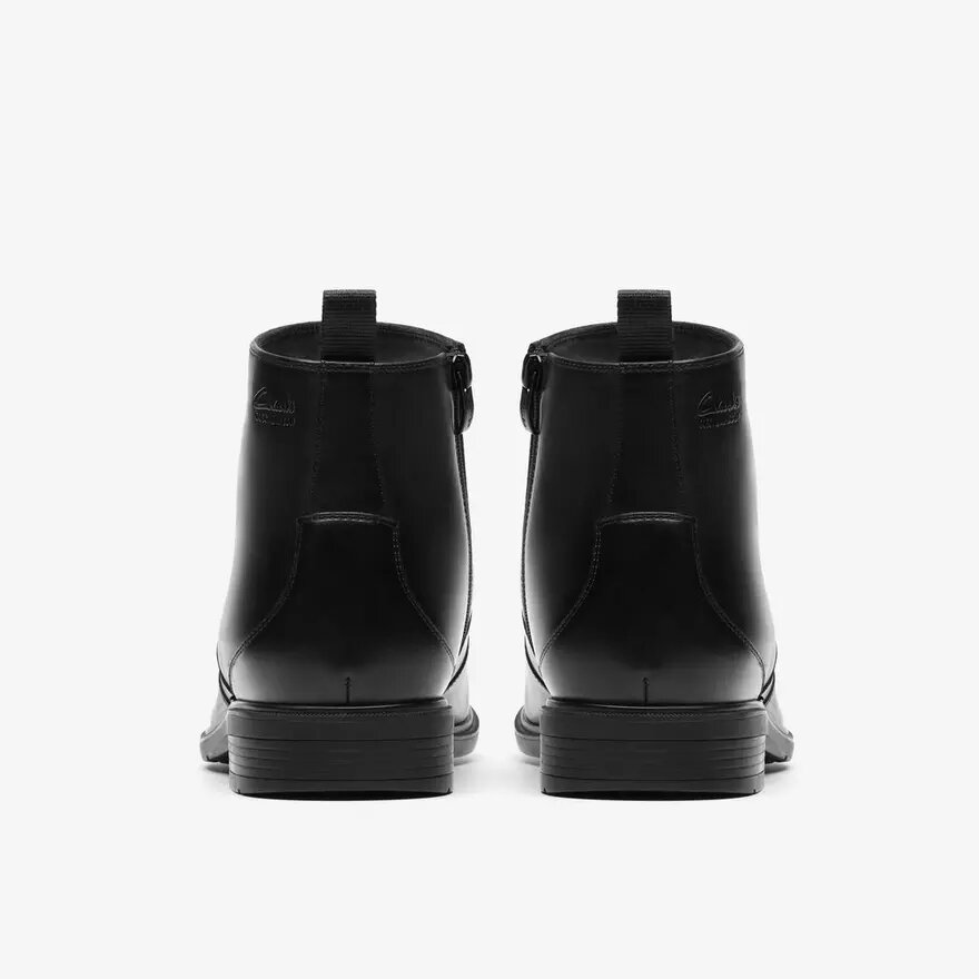 Mens Steadwell Zip Black Leather Dress Boots Mens Steadwell Zip Black Leather Dress Boots