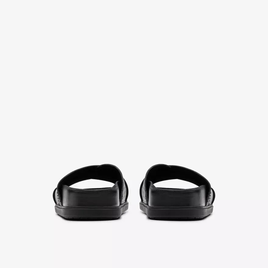 Mens Torford Cross Black Leather Flat Sandals Mens Torford Cross Black Leather Flat Sandals