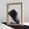 Mens Torhill Hi Black Leather Ankle Boots
