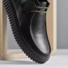 Mens Torhill Hi Black Leather Ankle Boots