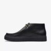 Mens Torhill Hi Black Leather Ankle Boots