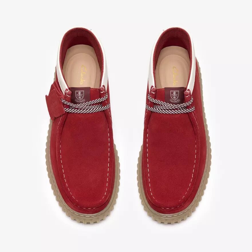 Mens Torhill Hi Red Suede Ankle Boots Mens Torhill Hi Red Suede Ankle Boots