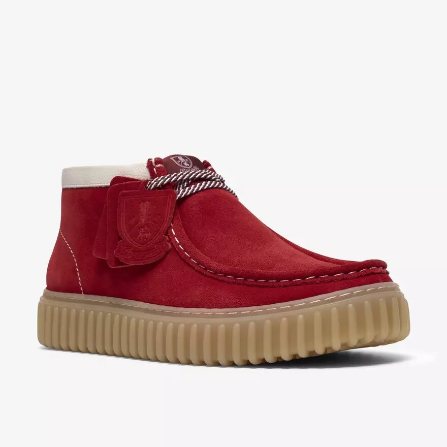 Mens Torhill Hi Red Suede Ankle Boots Mens Torhill Hi Red Suede Ankle Boots