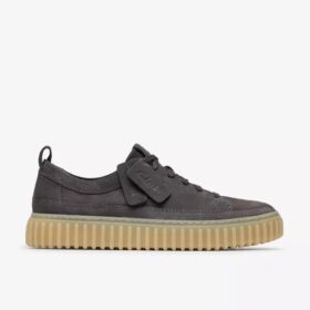 Mens Torhill Lace Dark Grey Nubuck Shoes