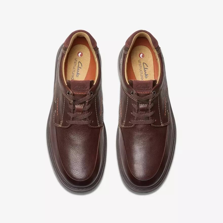 Mens Un Briley Lace Mahogany Leather Shoes| Clarks Mens Un Briley Lace Mahogany Leather Shoes| Clarks
