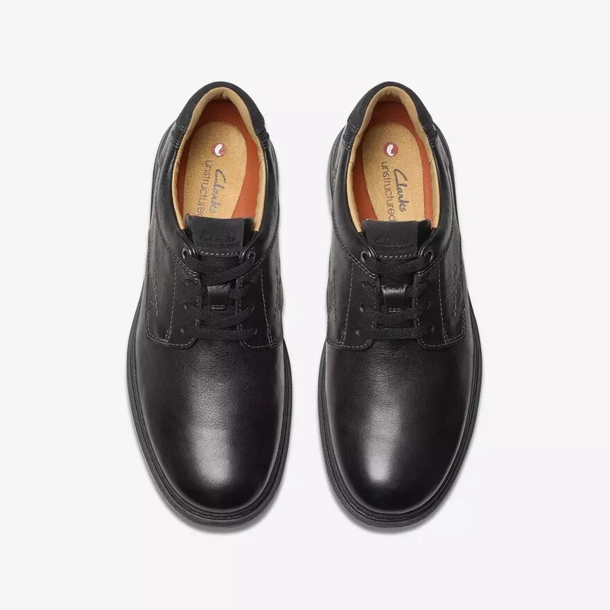 Mens Un Briley Pace Black Leather Oxford Shoes| Clarks Mens Un Briley Pace Black Leather Oxford Shoes| Clarks