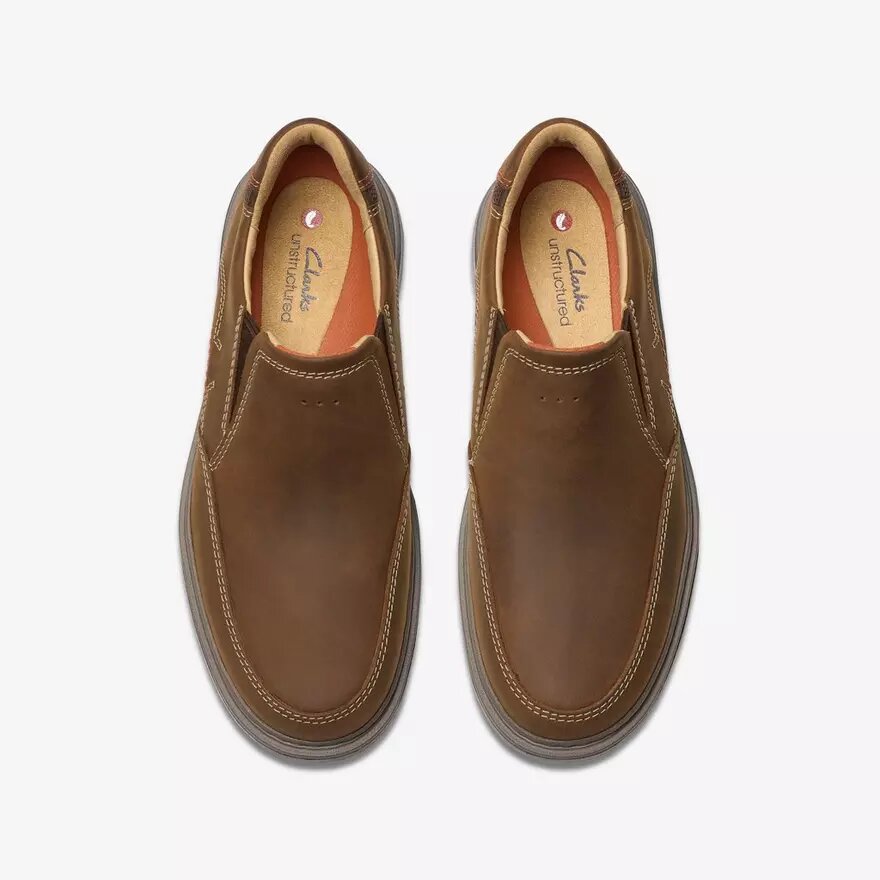 Mens Un Briley Step Beeswax Leather Loafer Shoes| Clarks Mens Un Briley Step Beeswax Leather Loafer Shoes| Clarks
