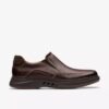 Mens Un Briley Step Mahogany Leather Loafer Shoes| Clarks Mens Un Briley Step Mahogany Leather Loafer Shoes| Clarks