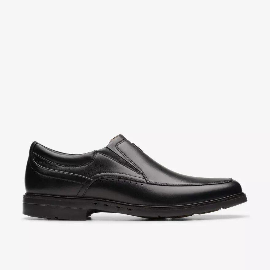 Mens Un Kendric Go Black Leather Loafer Shoes| Clarks Mens Un Kendric Go Black Leather Loafer Shoes| Clarks