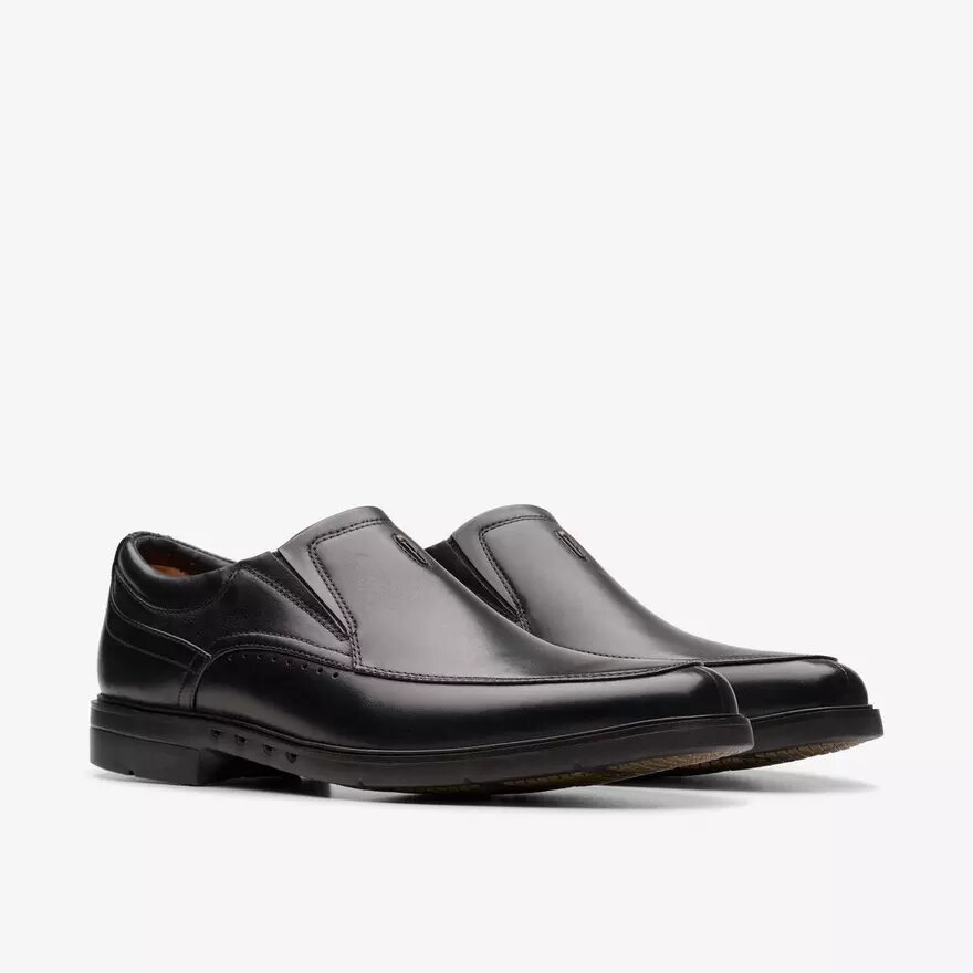 Mens Un Kendric Go Black Leather Loafer Shoes| Clarks Mens Un Kendric Go Black Leather Loafer Shoes| Clarks