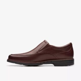 Mens Un Kendric Go Mahogany Leather Loafer| Clarks
