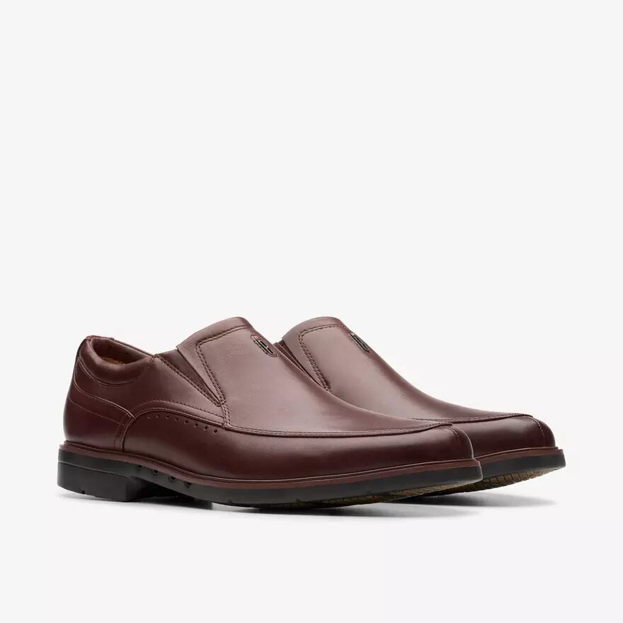 Mens Un Kendric Go Mahogany Leather Loafer| Clarks Mens Un Kendric Go Mahogany Leather Loafer| Clarks
