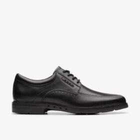 Mens Un Kendric Way Black Leather Oxford Shoes| Clarks Mens Un Kendric Way Black Leather Oxford Shoes| Clarks
