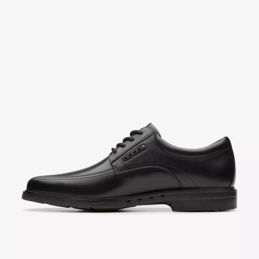 Mens Un Kendric Way Black Leather Oxford Shoes| Clarks Mens Un Kendric Way Black Leather Oxford Shoes| Clarks
