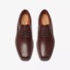 Mens Un Kendric Way Mahogany Leather Oxford Shoes| Clarks