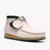 Mens Walla Boot Rb White Leather Wallabees