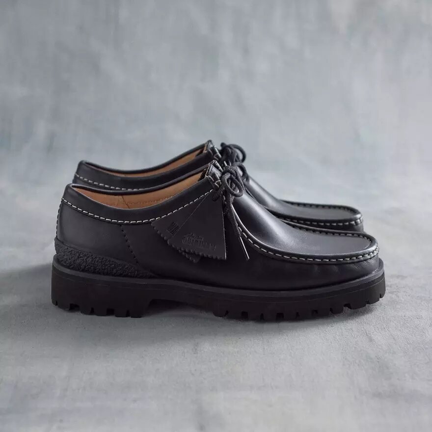 Mens Walla Yukoner Black Leather Wallabees Mens Walla Yukoner Black Leather Wallabees