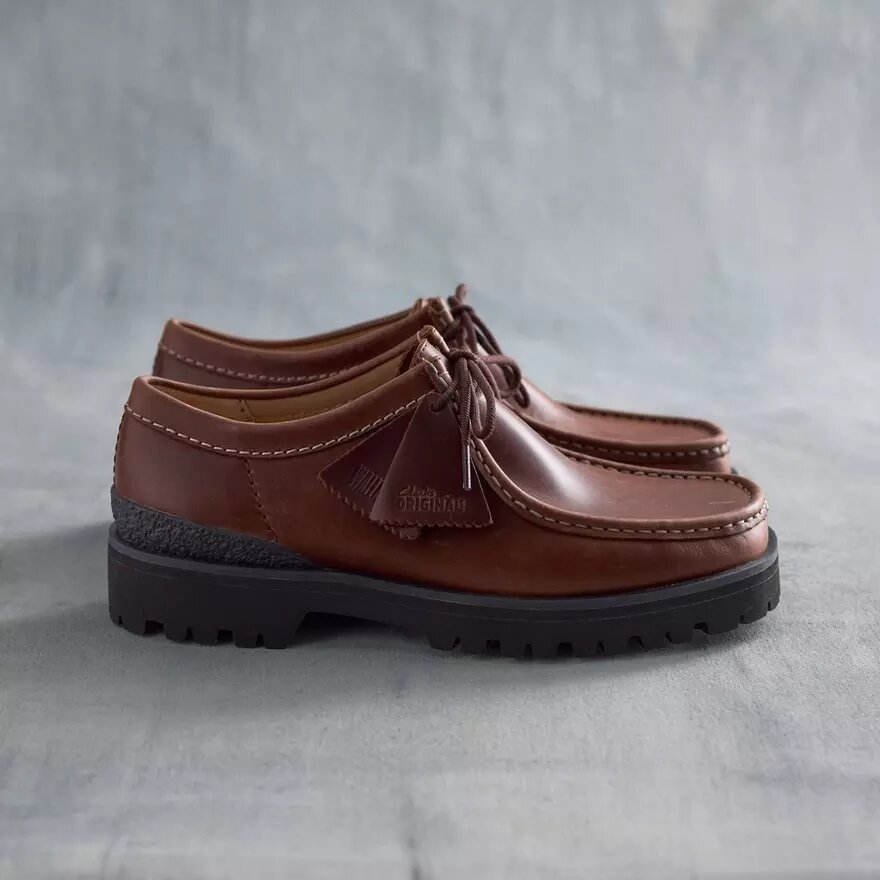 Mens Walla Yukoner Brown Leather Wallabees Mens Walla Yukoner Brown Leather Wallabees