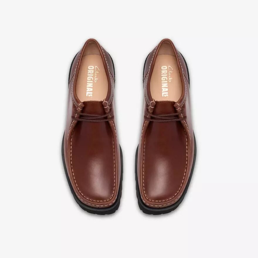Mens Walla Yukoner Brown Leather Wallabees Mens Walla Yukoner Brown Leather Wallabees