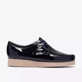 Mens Wallabee 2604 Navy Patent Wallabees