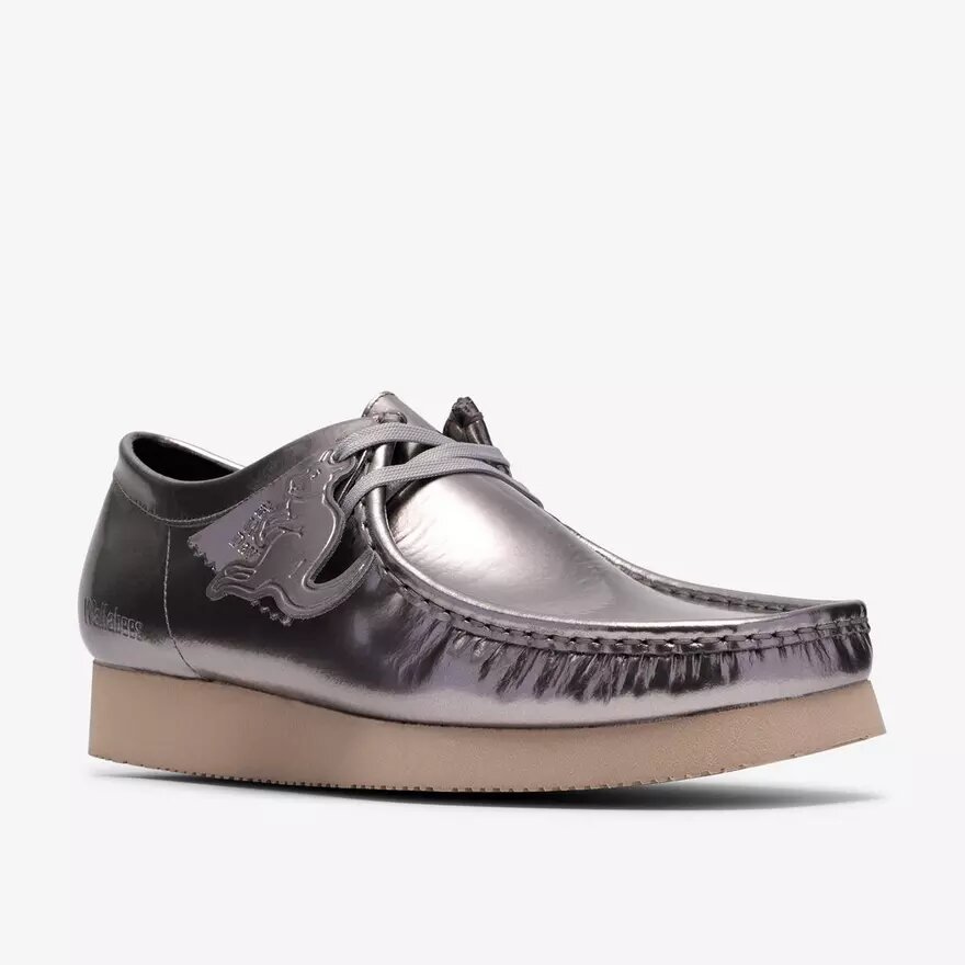 Mens Wallabee 2604 Silver Patent Wallabees Mens Wallabee 2604 Silver Patent Wallabees