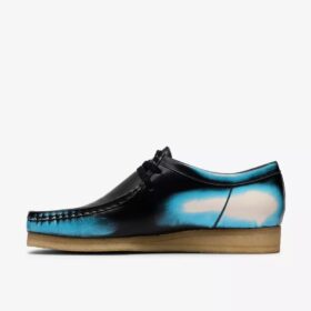 Mens Wallabee Black Brush off Wallabees