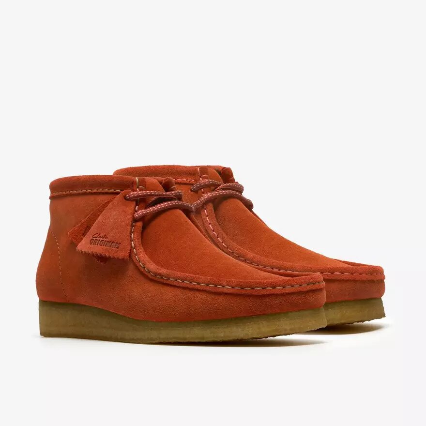 Mens Wallabee Boot Orange Suede Wallabees Mens Wallabee Boot Orange Suede Wallabees