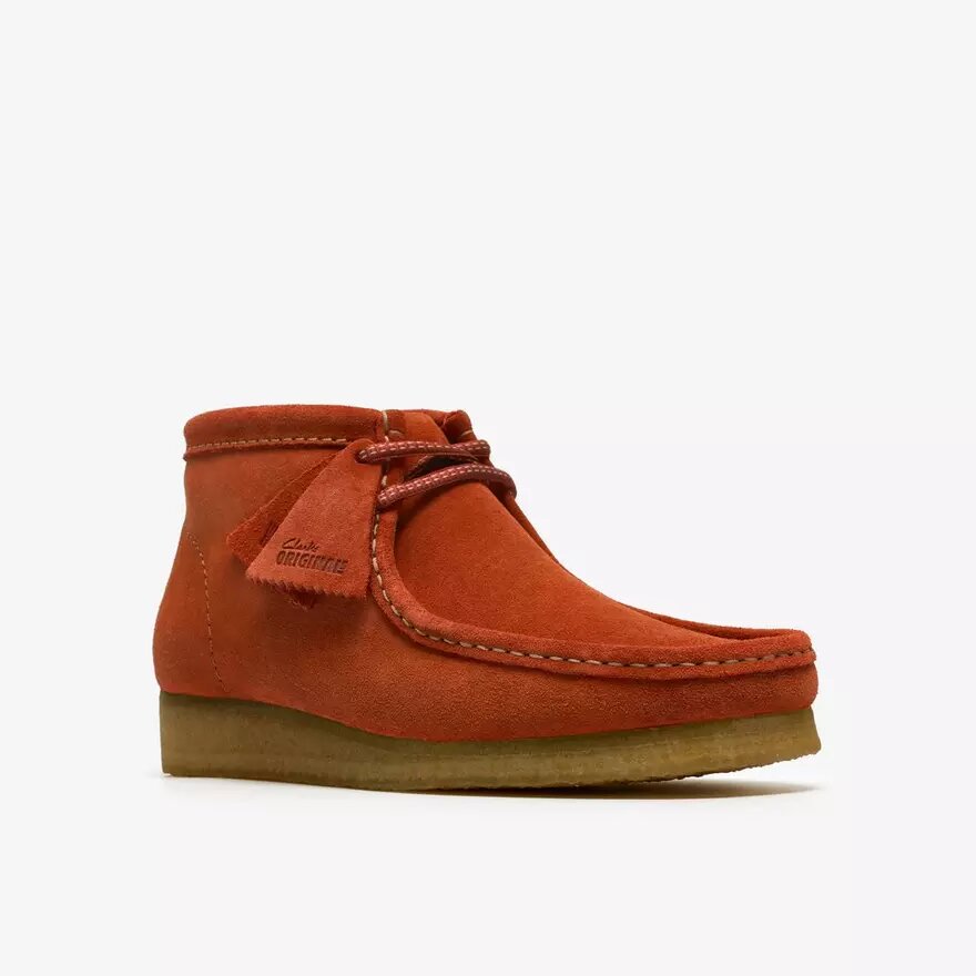Mens Wallabee Boot Orange Suede Wallabees Mens Wallabee Boot Orange Suede Wallabees