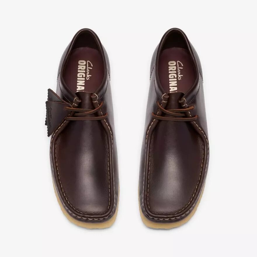 Mens Wallabee Dark Brown Leather Wallabees Mens Wallabee Dark Brown Leather Wallabees