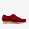 Mens Wallabee Deep Red Suede
