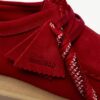 Mens Wallabee Deep Red Suede