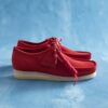 Mens Wallabee Deep Red Suede