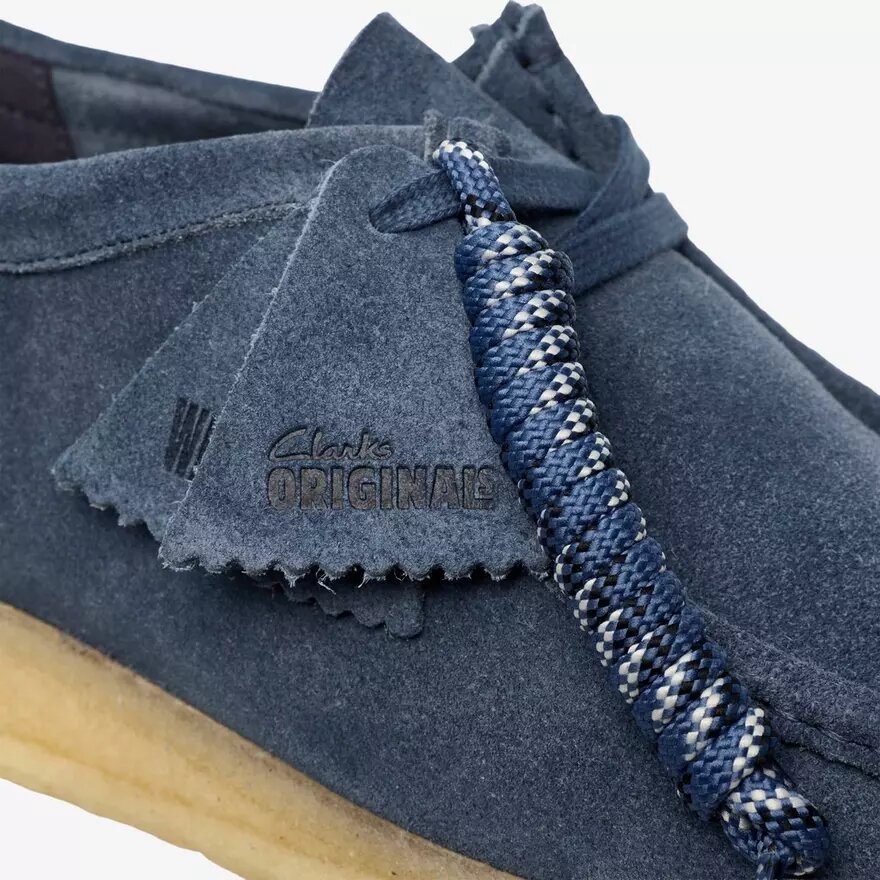 Mens Wallabee Denim Blue Suede Mens Wallabee Denim Blue Suede