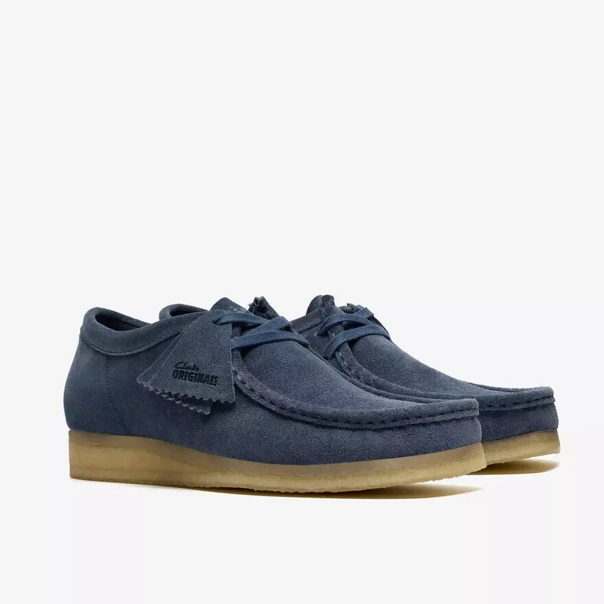 Mens Wallabee Denim Blue Suede Mens Wallabee Denim Blue Suede