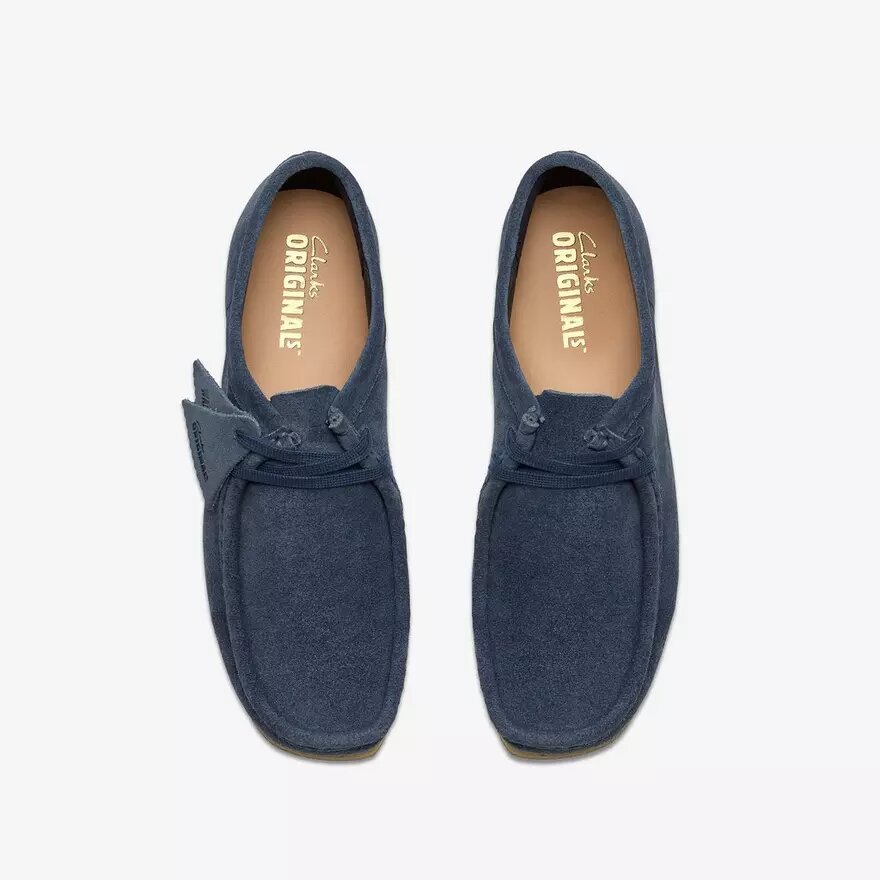Mens Wallabee Denim Blue Suede Mens Wallabee Denim Blue Suede