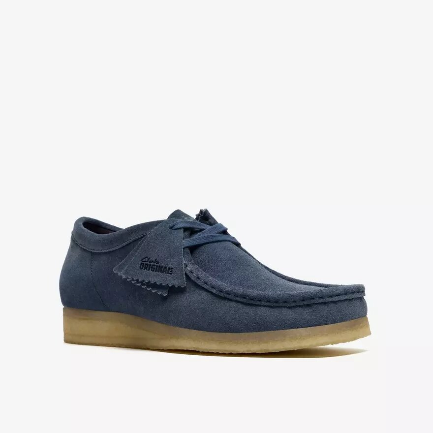 Mens Wallabee Denim Blue Suede Mens Wallabee Denim Blue Suede