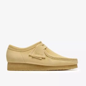 Mens Wallabee Pale Yellow Suede Wallabees