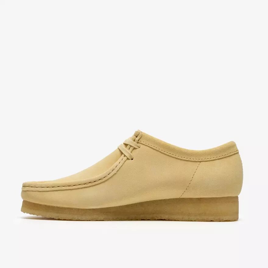 Mens Wallabee Pale Yellow Suede Wallabees Mens Wallabee Pale Yellow Suede Wallabees