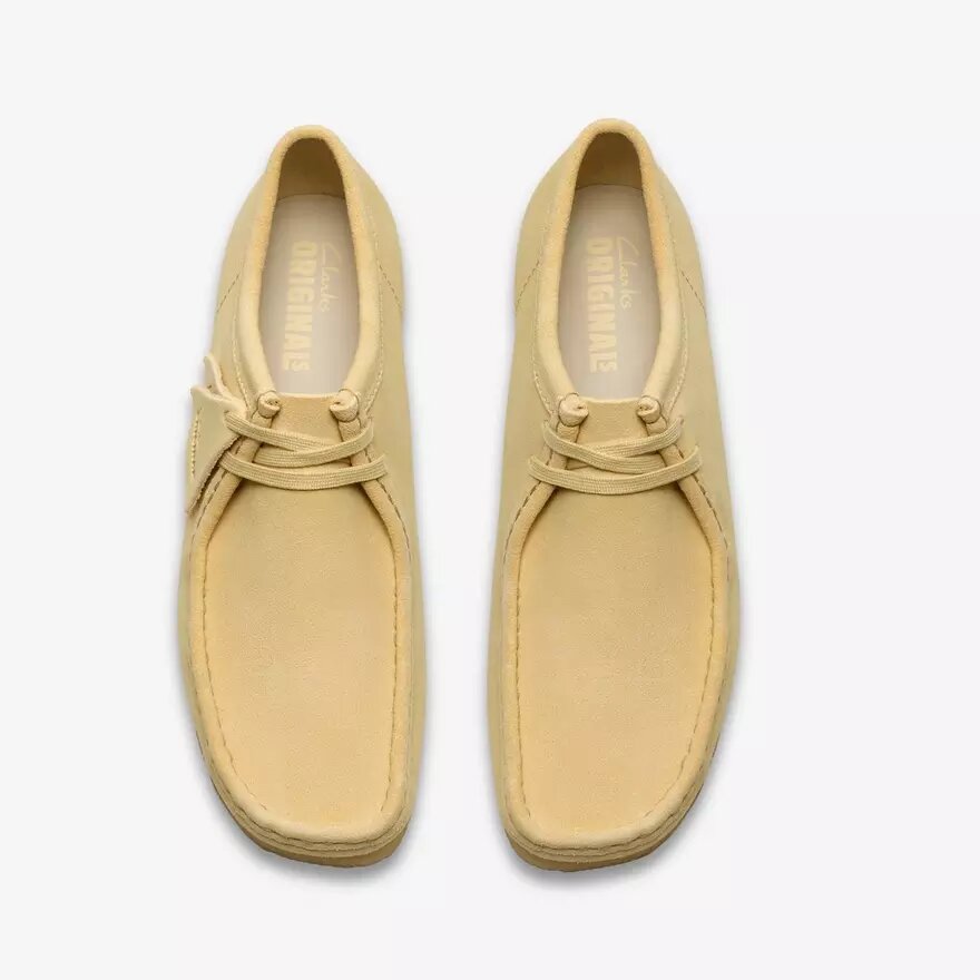 Mens Wallabee Pale Yellow Suede Wallabees Mens Wallabee Pale Yellow Suede Wallabees