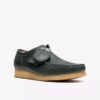 Mens Wallabee Rb Dark Green Leather Wallabees