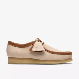 Mens Wallabee White Combination Leather