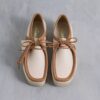 Mens Wallabee White Combination Leather
