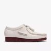 Mens Wallabee White Leather